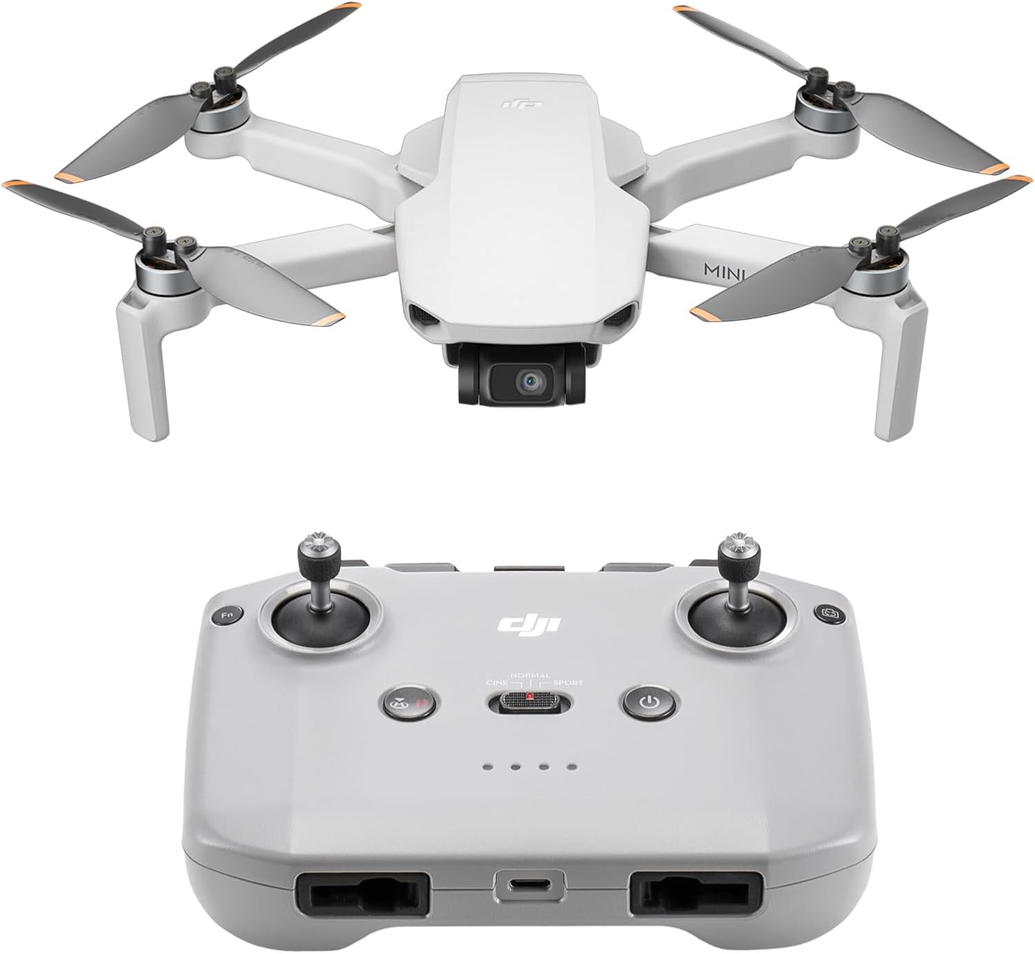 DJI Mini 4K, Drone with 4K UHD Camera for Adults, Under 249 g, 3-Axis Gimbal Stabilization, 10km Video Transmission, Auto Return, Wind Resistance, 1 Battery for 31-Min Max Flight Time, Intelligent