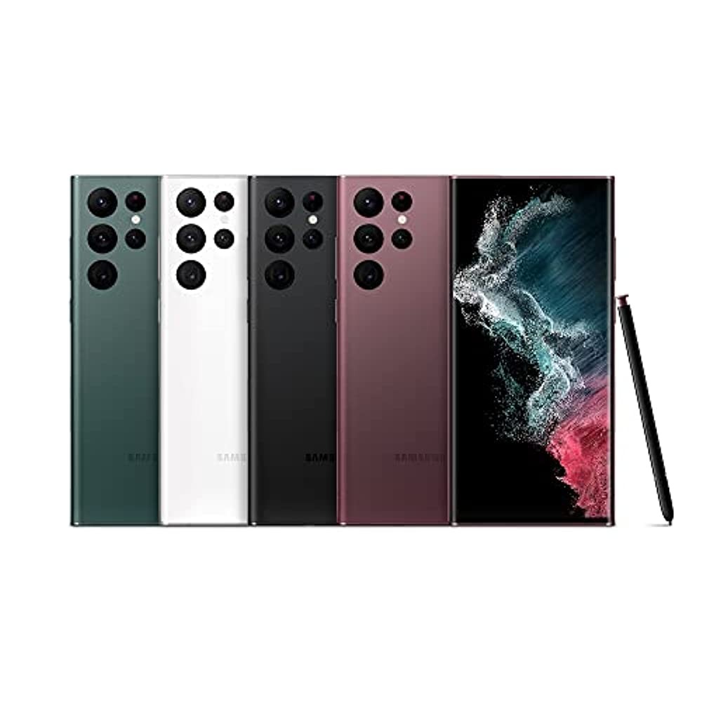 Samsung Galaxy S22 UItra Phone, Factory Unlocked Android Smartphone, 8K Camera and Video, Brightest Display, S Pen, Long Battery Life, Fast 4nm Processor, US Version...